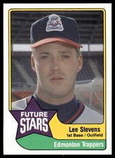 1989 Lee Stevens CMC Minor League Rookie Card All-Stars Top Prospects. rookie card picture