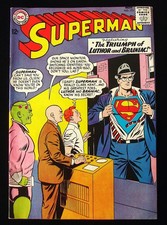 Superman #173 DC Comics 1964 The Triumph Of Luthor And Brainiac HI 8 NINE-ISH