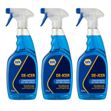 De Icer Trigger Spray 750mL x3 Winter Treatment Ice Melt (Up to -20)