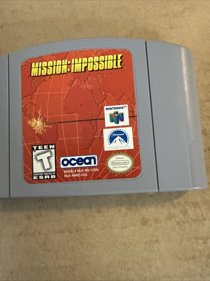 Mission: Impossible (Nintendo 64) Authentic N64 - Tested Authentic Video Game - Image 3 of 4