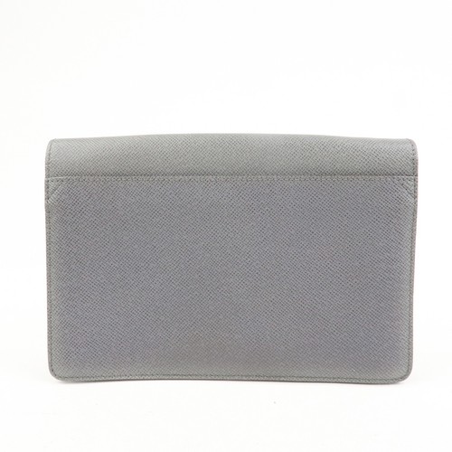 Louis Vuitton Taiga Leather Neo Belaia Clutch Bag Glacier M32683 Auth Used F/S - Picture 2 of 24