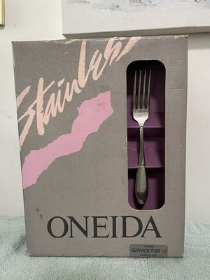 Vintage Oneida Stainless 60 Piece Camber Flatware Service For 12 New Old Stock