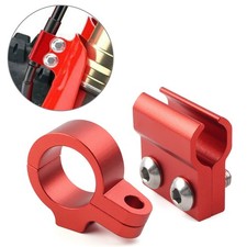 2x Fit Honda CR80R CR85R CR125R CR250R CNC Front Brake Line Hose Clamp Guide Red
