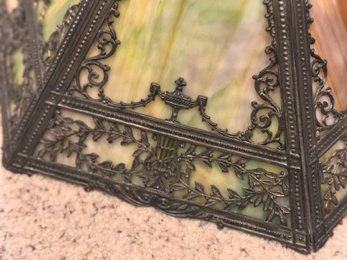 Miller Lampenschirm antik Schlackenglas nur - Bild 3 von 24