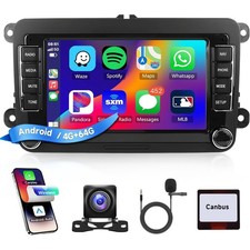 Android Car Stereo 4GB 64GB 7" Touchscreen GPS CarPlay VW Passat Golf Jetta T5
