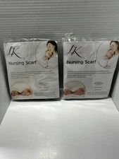 LK Baby Nursing Scarf Cover Breastfeeding Shawl Lightweight Multi-Use Wrap NEW 2