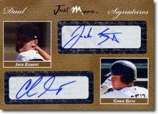 2008 Jack Egbert * Chris Getz *  Autograph Rookie GOLD Auto #/10