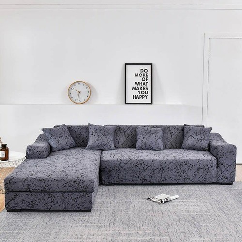 Chaiselongue Sofa Würfelsofa Elastisch Couch Bezug Stretch Sofabezug Wohnzimmer - Bild 6 von 53