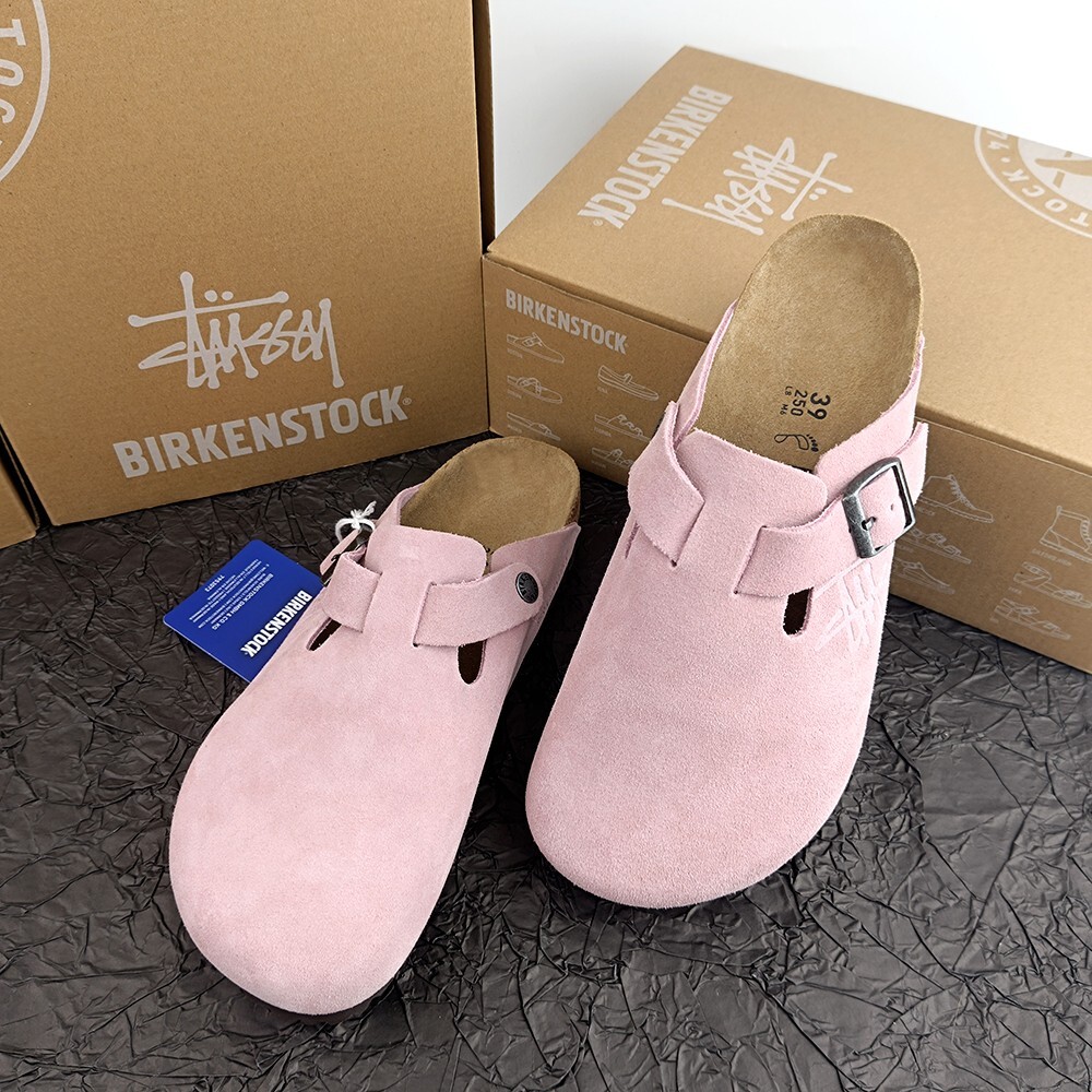 STUSSY BIRKENSTOCK ボストン　26CM Birkenstock Boston Clogs Stussy Anthracite Men's - 1016811 - US