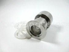 1pc NEW Quartz tube sealing machine φ 25mm test tube connector - KF25 flange/-