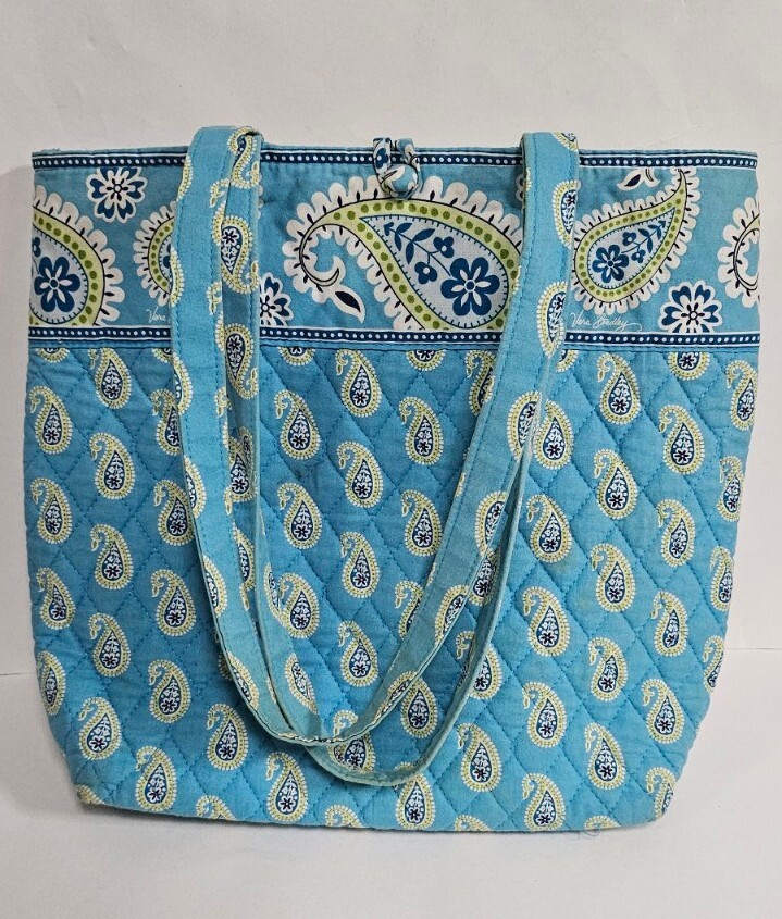 Retired Vera Bradley Bermuda Blue & Green Paisley Women display picture 3