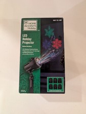 Home Accents LED Holiday Projector Indoor/Outdoor New Open Box 6 Slides