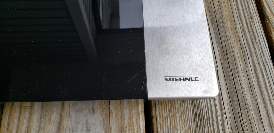 Báscula de baño digital Soehnle Linea | 150 kg 330 lb capacidad plateada 63536 usada en excelente estado Foto 2 de 4