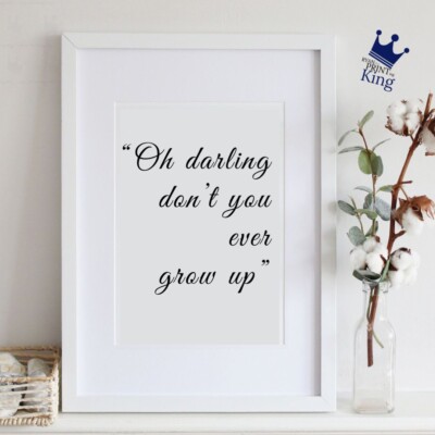 Taylor Swift Don t You ever Grow Up Musik Lied A4 Druck Babyzimmer Deko