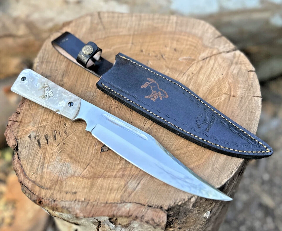 Cuchillo Bowie Hecho a Mano Acero Inoxidable SE ADAPTA A COLT 1911 Empuñaduras LEER DESCRIPCIÓN Foto 2 de 4