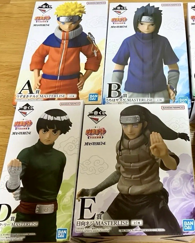 Naruto Uzumaki Sasuke Uchiha Rock Lee Neji Hyuga Figure Ichiban