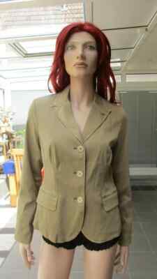 BLONDE NO.8 - stylischer Blazer in Cordoptik, camel, Teilfutter, Taschen, Gr. 40