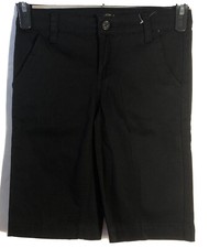 SOUTH POLE Boys Black Bermuda Uniform Shorts Size 12 NWT