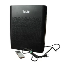 Tolife TZ-K2 Black Digital Display Air Purifiers For Home Large Room W/ Remote