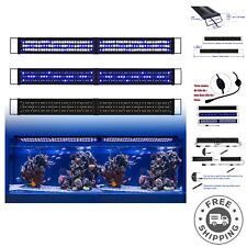 Aquarium LED Fish Tank Light 16-84 inch Remote Control Hood Lamp for Freshwat...