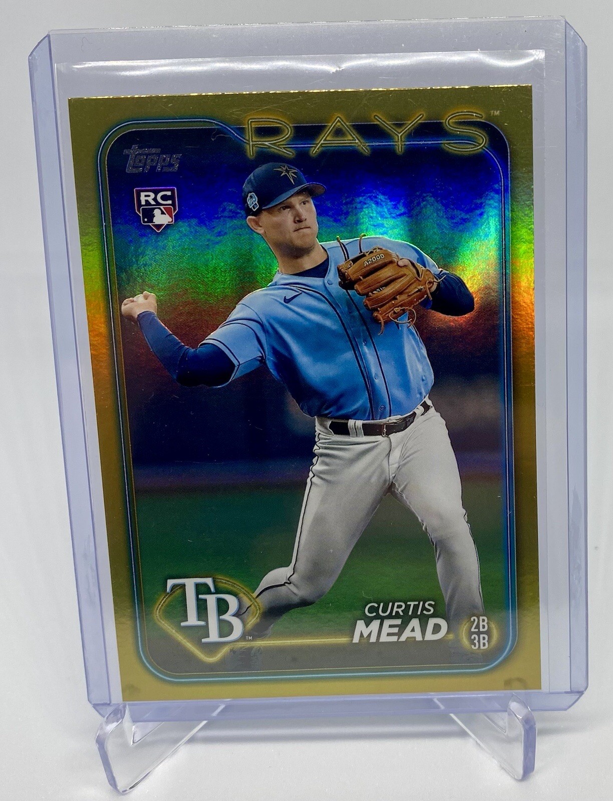 2024 Topps Series 1 CURTIS MEAD RC Gold Foil - TAMPA BAY RAYS - #82