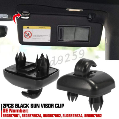 2x Sonnenblende Clip Haken Halterung Halter Für Audi A3 A4 A5 Q5 A7 B6 B7 B8 S4