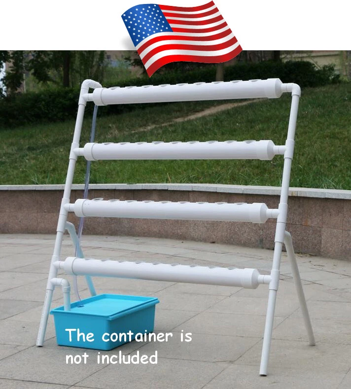 110V Pump 36 Holes Ladder-style Hydroponic Site Grow Kit Garden System USA Stock - Image 2 of 4