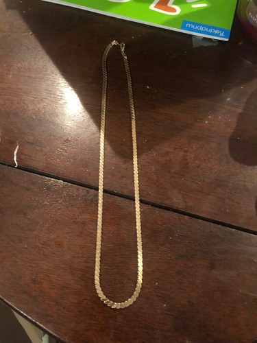 vintage 1990s classic block link gold 