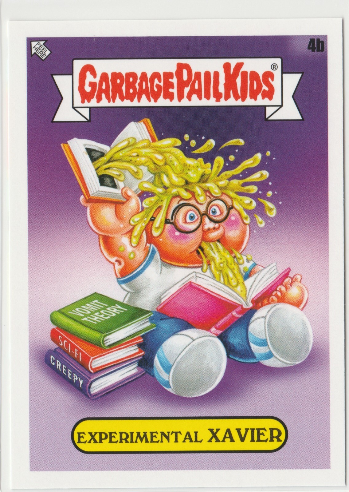 Experimental Xavier #4b Garbage Pail Kids GPK 2022 Book Worms Card  