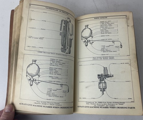 (1941) Catalogo ricambi cingolato trattore diesel CAT Caterpillar D6 2H3248 - 2H8966 - Foto 12 di 18