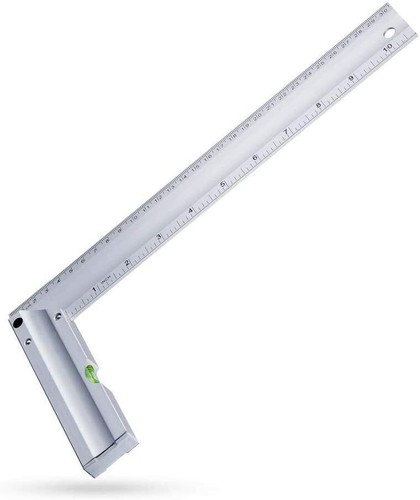 Carpenter Square Engineer Aluminum Level Measuring Right Angle Ruler 6"/12" inch - Picture 16 of 19