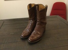 Justin Brown Roper Boots. Leather. Womens Size 6.5 B