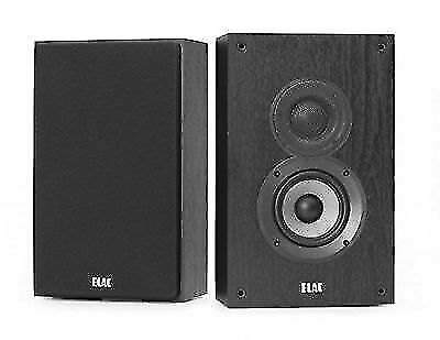 ELAC Debut 2.0 OW4.2 80W On-Wall Speaker Pair - Black Ash