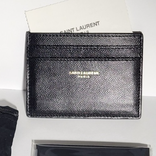 Porta carte Saint Laurent Ysl con sacchetto antipolvere