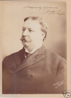William Howard Taft signiertes Foto - 27. US-Präsident 1909-13 7 Zoll x 5 Zoll Nachdruck