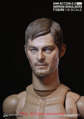 DAMTOYS　NARROW SHOULDERS BODY 1/6 RICK Damtoys 1/6 Narrow Shoulders Body 2.0 & Daryl Head Accessories