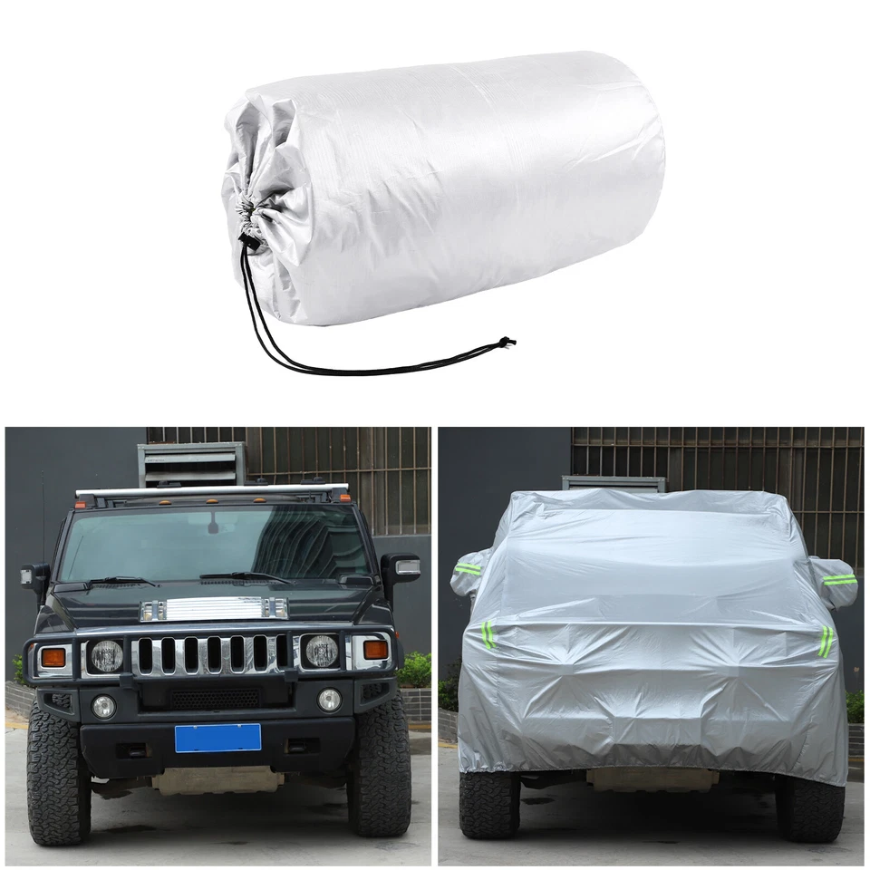 Car Cover Fitted Waterproof Outdoor Sun Rain Snow Dust For Hummer H2 2003-2009 - Image 2 of 4
