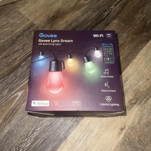 Govee Lynx Dream 48 ft. Outdoor Plug-In LED Smart Wi-Fi Colorful String Light