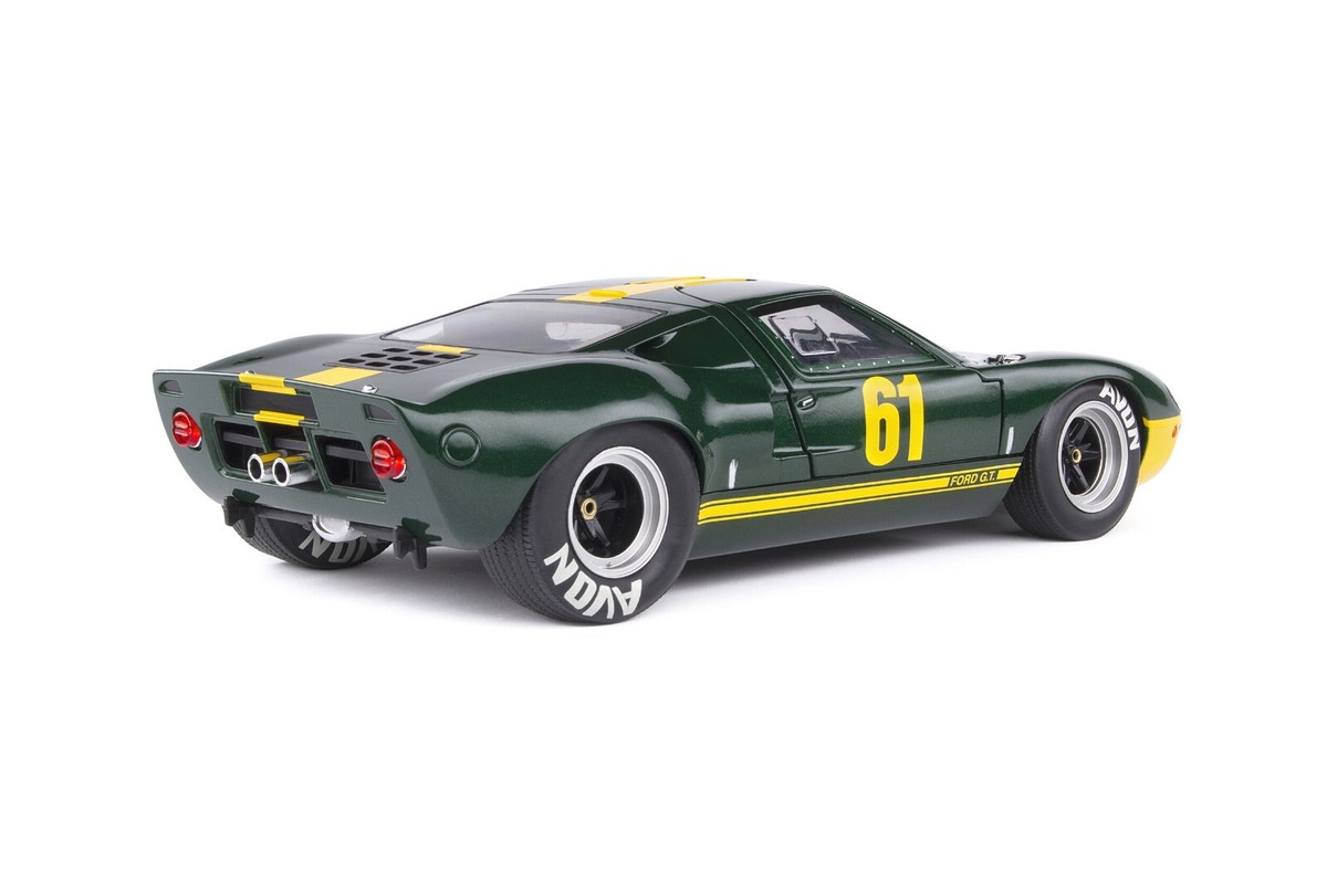 Solido Ford GT 40 Mk1 #61 Racing Custom 1/18 With Yellow