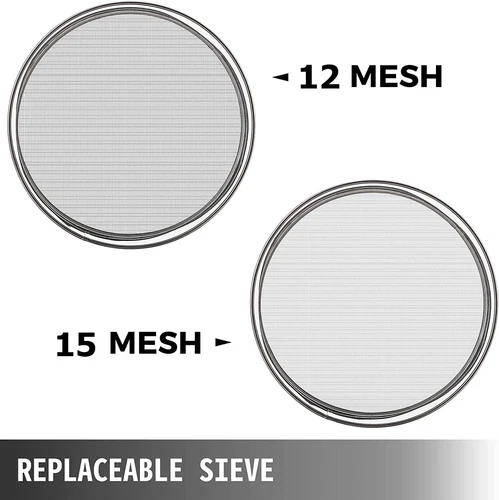 NEU 12-120 Mesh Küche Mehlsieb Rund Edelstahl Mehlsiebe Sieb zum Backen Flour DE - Bild 9 von 29