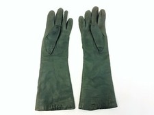 Vintage Pair Used Ladies Size 6  , Leather Acrylic Fiber Unbranded Italy Gloves