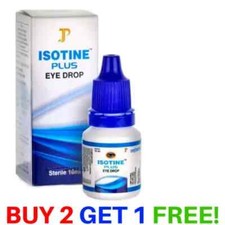 BEST Eye Drops ISOTINE PLUS CURE CATARACT Glaucoma Fresh Stock BUY 2 GET 1 FREE
