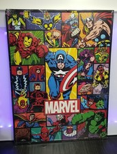 Marvel™ Classics Super Heroes (Retro Style) Tin Sign Exclusive Edition 13" X 18"