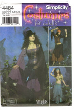 Simplicity Pattern Women's Costume Steampunk Gypsy 4484 Elaine Heigl 6-12 UC