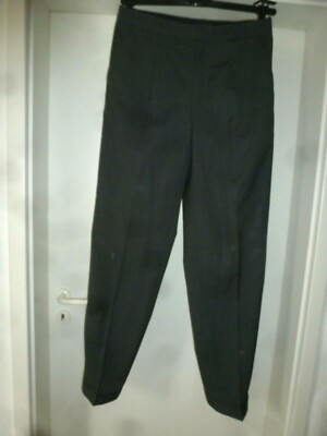 Mr. BOSS Coll Herren Stoffhose Hose Gr. 48 / 50 BW 86 außen ab Bund 109 cm grau 