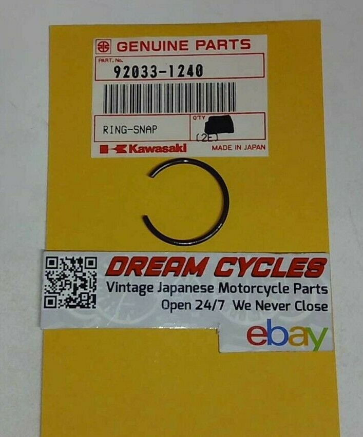 Kawasaki NOS NEW 92033-1240 Snap Ring AN KAF KLX AN110 KAF540