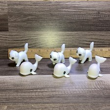 Crayola Scribble Scrubbie Pets Lot Of 6 Animal Toy Cats And Whales. Flocked