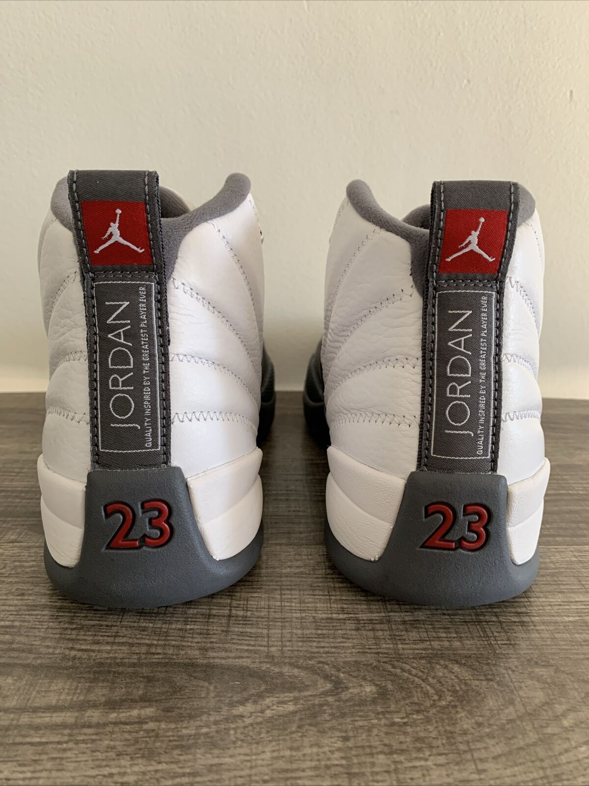 Size 8 - Air Jordan 12 Retro White Dark Grey - image 7