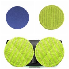4Pcs Electric Rotary Microfiber Mop Replacement Floor Scrubber Round Pads 16cm