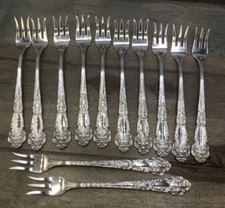 French Renaissance by Reed & Barton Sterling set of 12 Cocktail Forks 5 5/8"